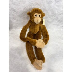 Pick A Pet Hanging Monkey Plush Brown Long Arm Leg Hook Loop Brooklyn Doll Toy